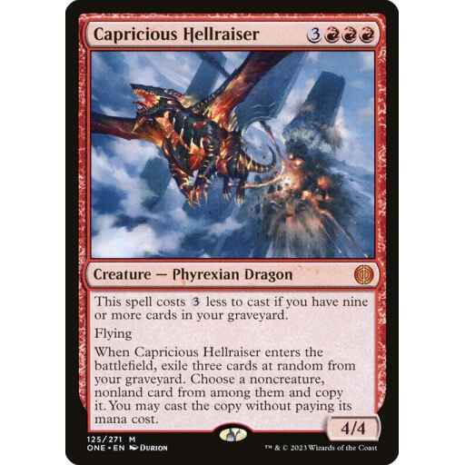 Phyrexia: All Will Be One - 125 - Capricious Hellraiser - Mythic - R - Non-foil