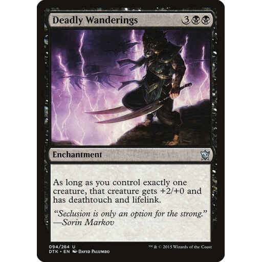 Dragons of Tarkir - 94 - Deadly Wanderings - Uncommon - B - Non-foil