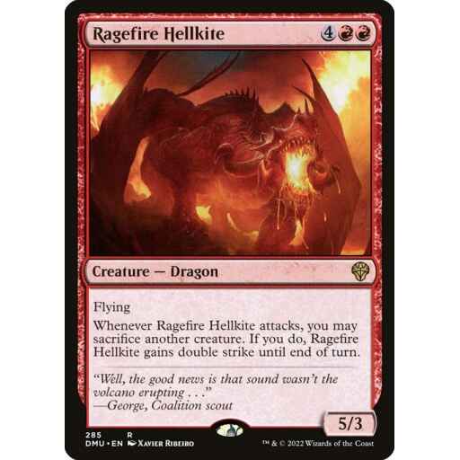 Dominaria United - 285 - Ragefire Hellkite - Rare - R - Non-foil