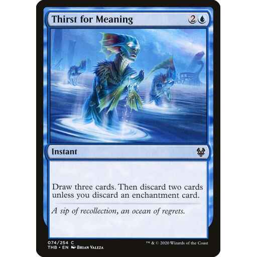 Theros Beyond Death - 74 - Thirst for Meaning - Common - U - Non-foil