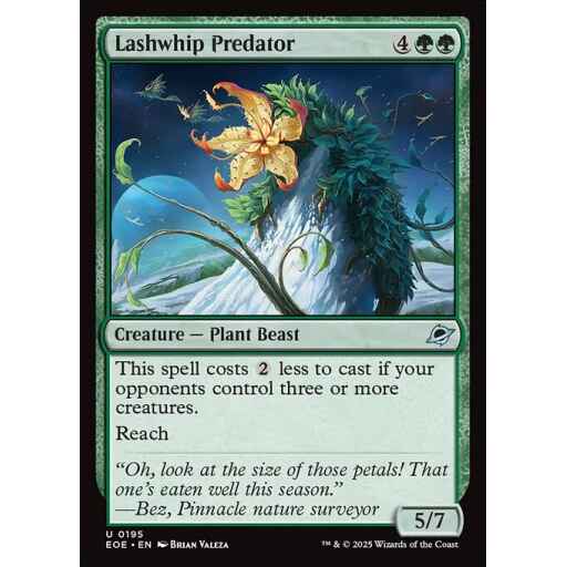 Edge of Eternities - 195 - Lashwhip Predator - Uncommon - G - Non-foil