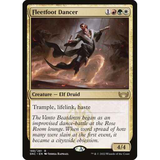 Streets of New Capenna - 188 - Fleetfoot Dancer - Rare - Multi - Non-foil