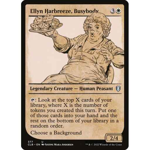 Commander Legends: Battle for Baldur's Gate - 377 - Ellyn Harbreeze, Busybody - Uncommon - W - Non-foil
