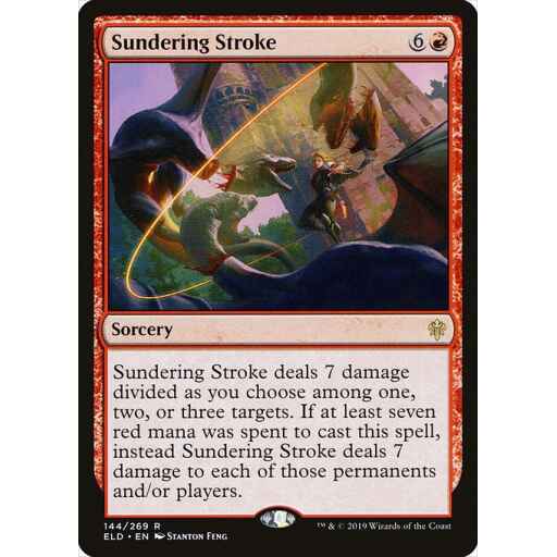 Throne of Eldraine - 144 - Sundering Stroke - Rare - R - Non-foil