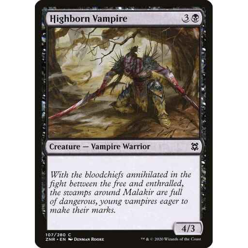 Zendikar Rising - 107 - Highborn Vampire - Common - B - Non-foil
