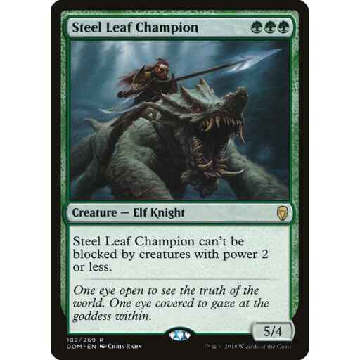 Dominaria - 182 - Steel Leaf Champion - Rare - G - Non-foil