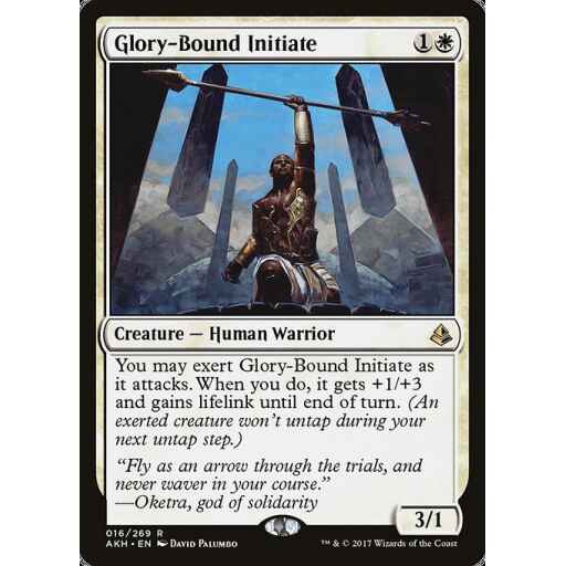 Amonkhet - 16 - Glory-Bound Initiate - Rare - W - Non-foil