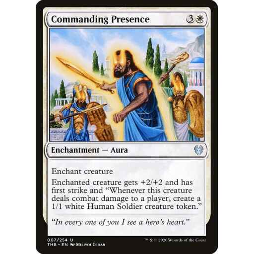 Theros Beyond Death - 7 - Commanding Presence - Uncommon - W - Non-foil