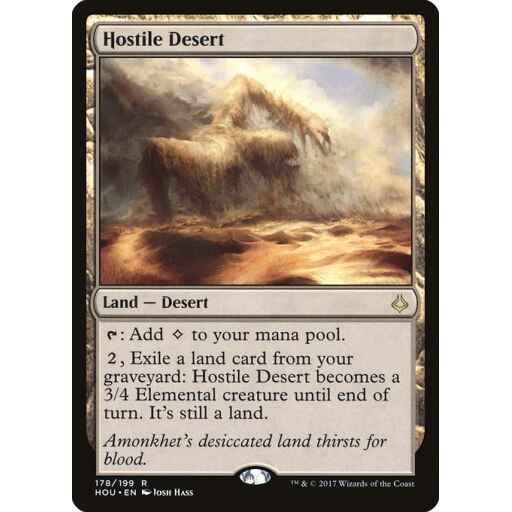 Hour of Devastation - 178 - Hostile Desert - Rare - C - Non-foil