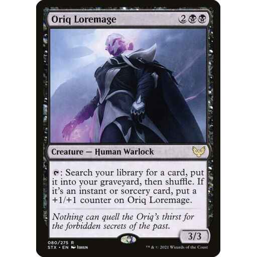 Strixhaven: School of Mages - 80 - Oriq Loremage - Rare - B - Non-foil