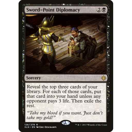 Ixalan - 126 - Sword-Point Diplomacy - Rare - B - Non-foil