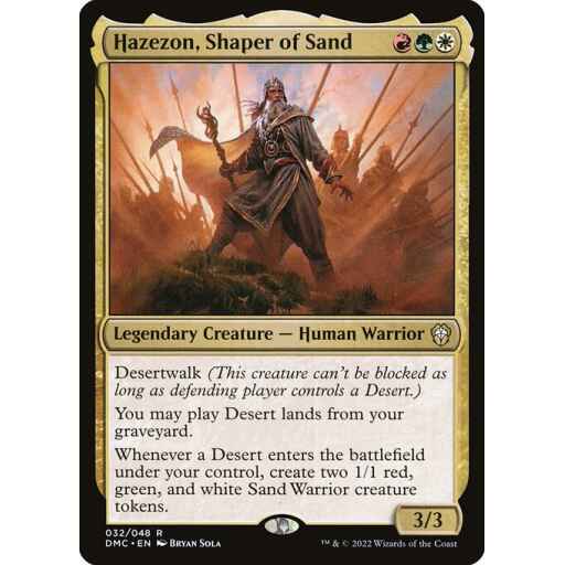 Dominaria United Commander - 32 - Hazezon, Shaper of Sand - Rare - Multi - Non-foil