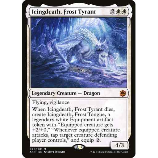 Adventures in the Forgotten Realms - 20 - Icingdeath, Frost Tyrant - Mythic - W - Non-foil