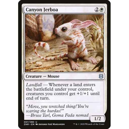Zendikar Rising - 7 - Canyon Jerboa - Uncommon - W - Non-foil