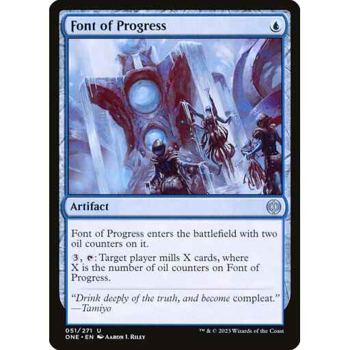 Phyrexia: All Will Be One - 51 - Font of Progress - Uncommon - U - Foil