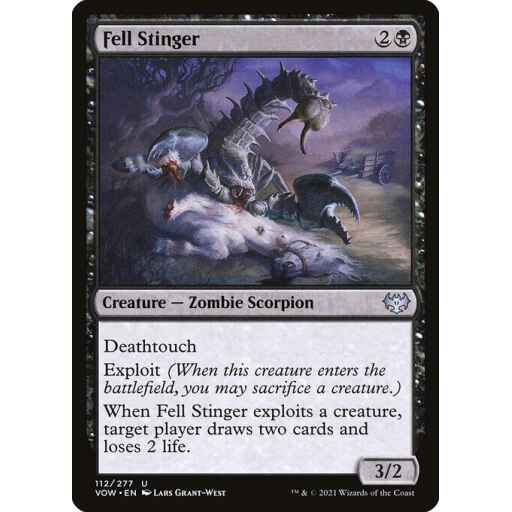 Innistrad: Crimson Vow - 112 - Fell Stinger - Uncommon - B - Non-foil