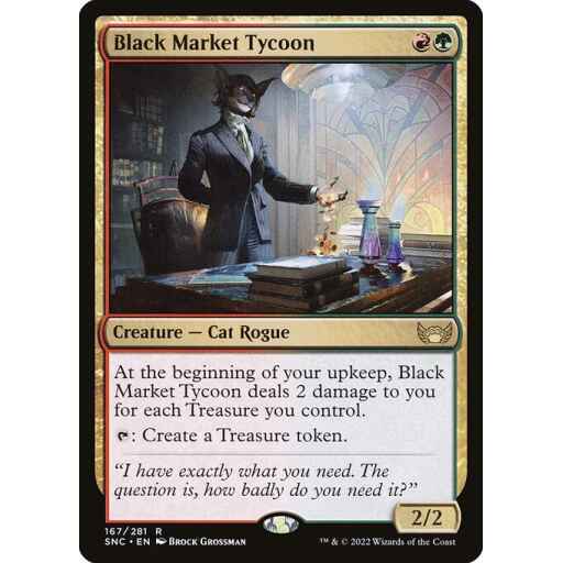 Streets of New Capenna - 167 - Black Market Tycoon - Rare - RG - Non-foil
