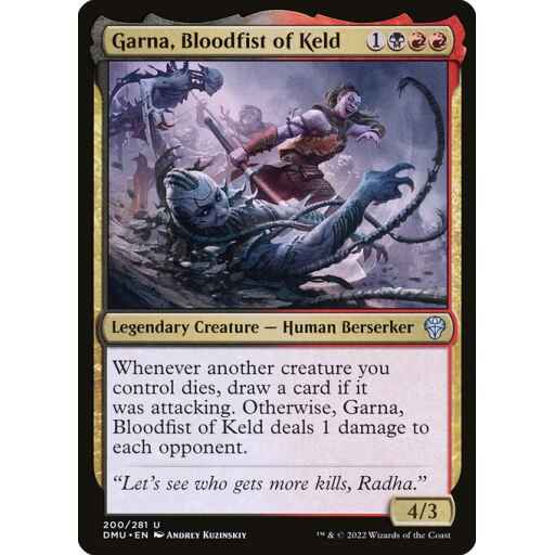 Dominaria United - 200 - Garna, Bloodfist of Keld - Uncommon - BR - Non-foil