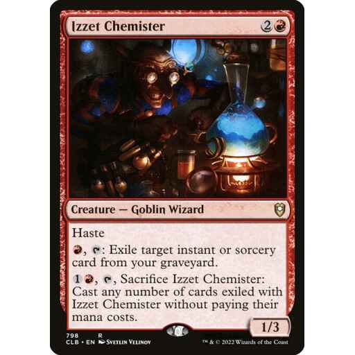 Commander Legends: Battle for Baldur's Gate - 798 - Izzet Chemister - Rare - R - Non-foil