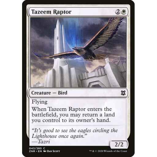 Zendikar Rising - 43 - Tazeem Raptor - Common - W - Non-foil