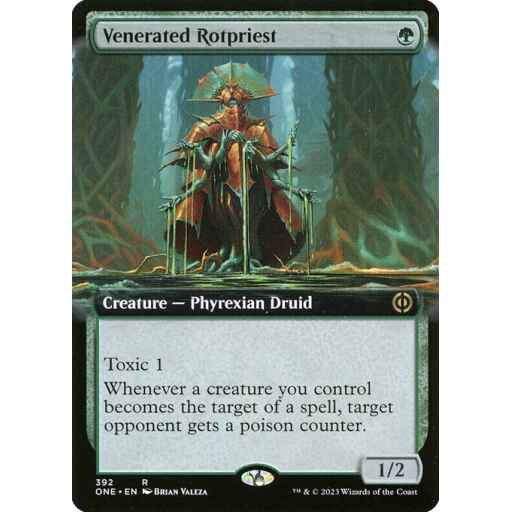 Phyrexia: All Will Be One - 392 - Venerated Rotpriest - Rare - G - Non-foil