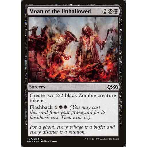 Ultimate Masters - 107 - Moan of the Unhallowed - Common - B - Non-foil