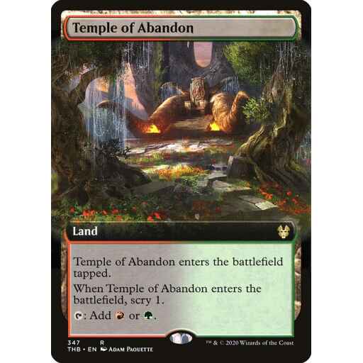 Theros Beyond Death - 347 - Temple of Abandon - Rare - C - Non-foil
