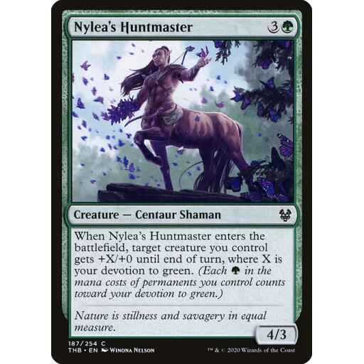 Theros Beyond Death - 187 - Nylea's Huntmaster - Common - G - Non-foil