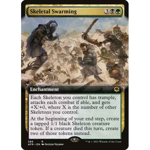 Adventures in the Forgotten Realms - 389 - Skeletal Swarming - Rare - BG - Foil