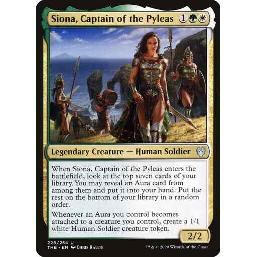 Theros Beyond Death - 226 - Siona, Captain of the Pyleas - Uncommon - WG - Non-foil