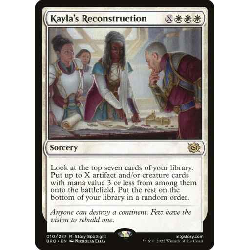 The Brothers' War - 10 - Kayla's Reconstruction - Rare - W - Non-foil