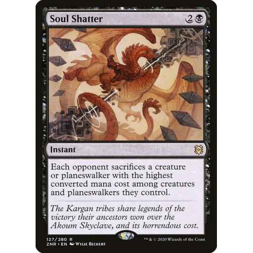 Zendikar Rising - 127 - Soul Shatter - Rare - B - Non-foil