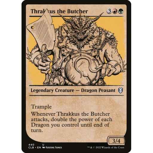 Commander Legends: Battle for Baldur's Gate - 440 - Thrakkus the Butcher - Uncommon - RG - Non-foil