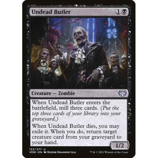 Innistrad: Crimson Vow - 133 - Undead Butler - Uncommon - B - Non-foil