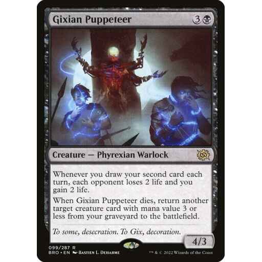 The Brothers' War - 99 - Gixian Puppeteer - Rare - B - Non-foil