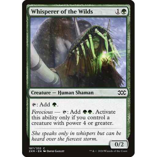 Double Masters - 187 - Whisperer of the Wilds - Common - G - Non-foil