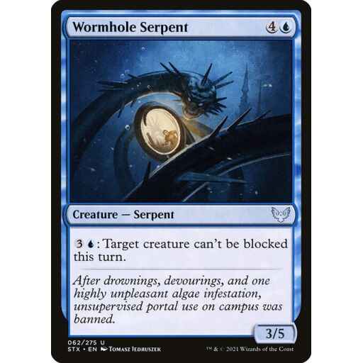 Strixhaven: School of Mages - 62 - Wormhole Serpent - Uncommon - U - Non-foil