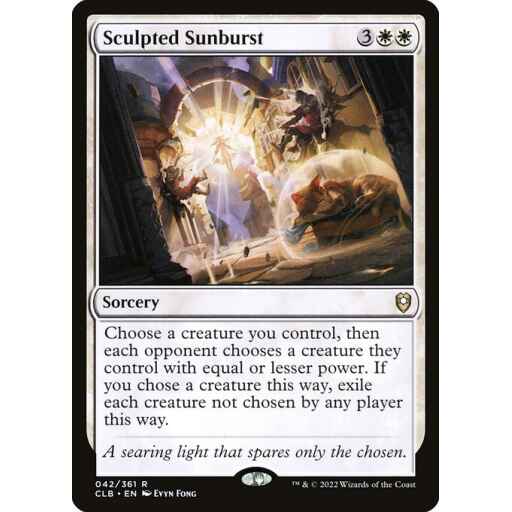 Commander Legends: Battle for Baldur's Gate - 42 - Sculpted Sunburst - Rare - W - Non-foil