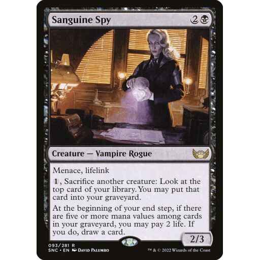Streets of New Capenna - 93 - Sanguine Spy - Rare - B - Non-foil