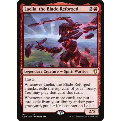 Commander Legends: Battle for Baldur's Gate - 801 - Laelia, the Blade Reforged - Rare - R - Non-foil