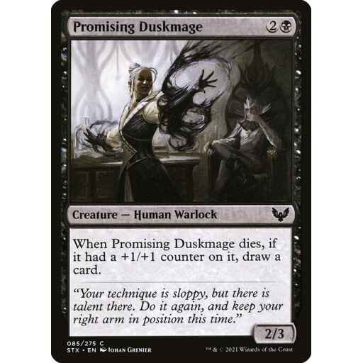Strixhaven: School of Mages - 85 - Promising Duskmage - Common - B - Non-foil
