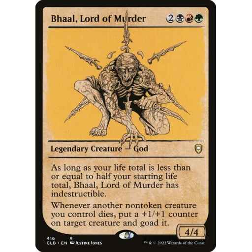 Commander Legends: Battle for Baldur's Gate - 416 - Bhaal, Lord of Murder - Rare - Multi - Non-foil