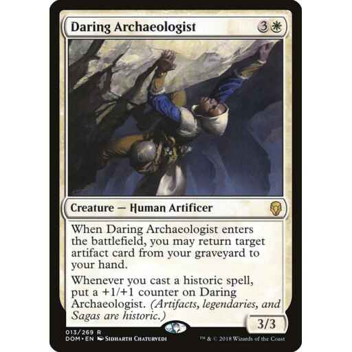 Dominaria - 13 - Daring Archaeologist - Rare - W - Non-foil