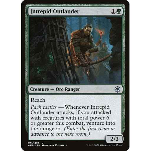 Adventures in the Forgotten Realms - 191 - Intrepid Outlander - Uncommon - G - Non-foil