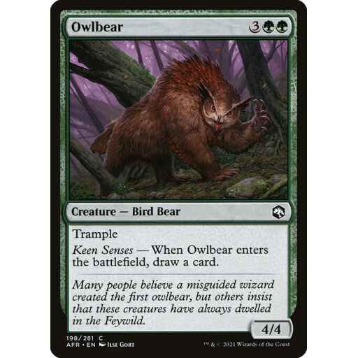 Adventures in the Forgotten Realms - 198 - Owlbear - Common - G - Non-foil