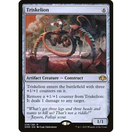 Dominaria Remastered - 236 - Triskelion - Rare - C - Non-foil