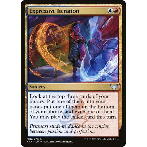 Strixhaven: School of Mages - 186 - Expressive Iteration - Uncommon - UR - Non-foil