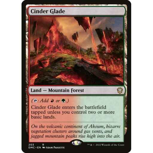 Dominaria United Commander - 203 - Cinder Glade - Rare - C - Non-foil