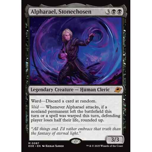Edge of Eternities - 87 - Alpharael, Stonechosen - Mythic - B - Non-foil