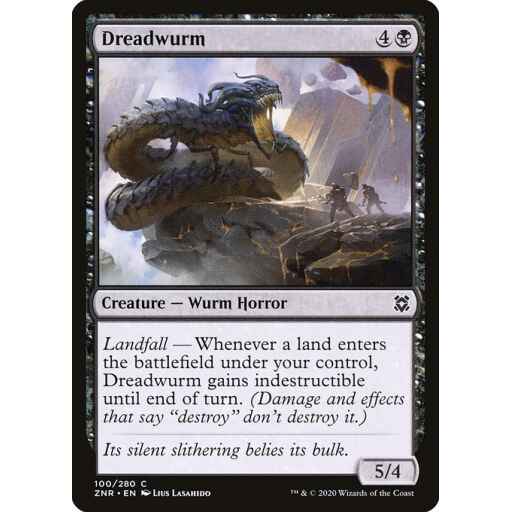 Zendikar Rising - 100 - Dreadwurm - Common - B - Non-foil
